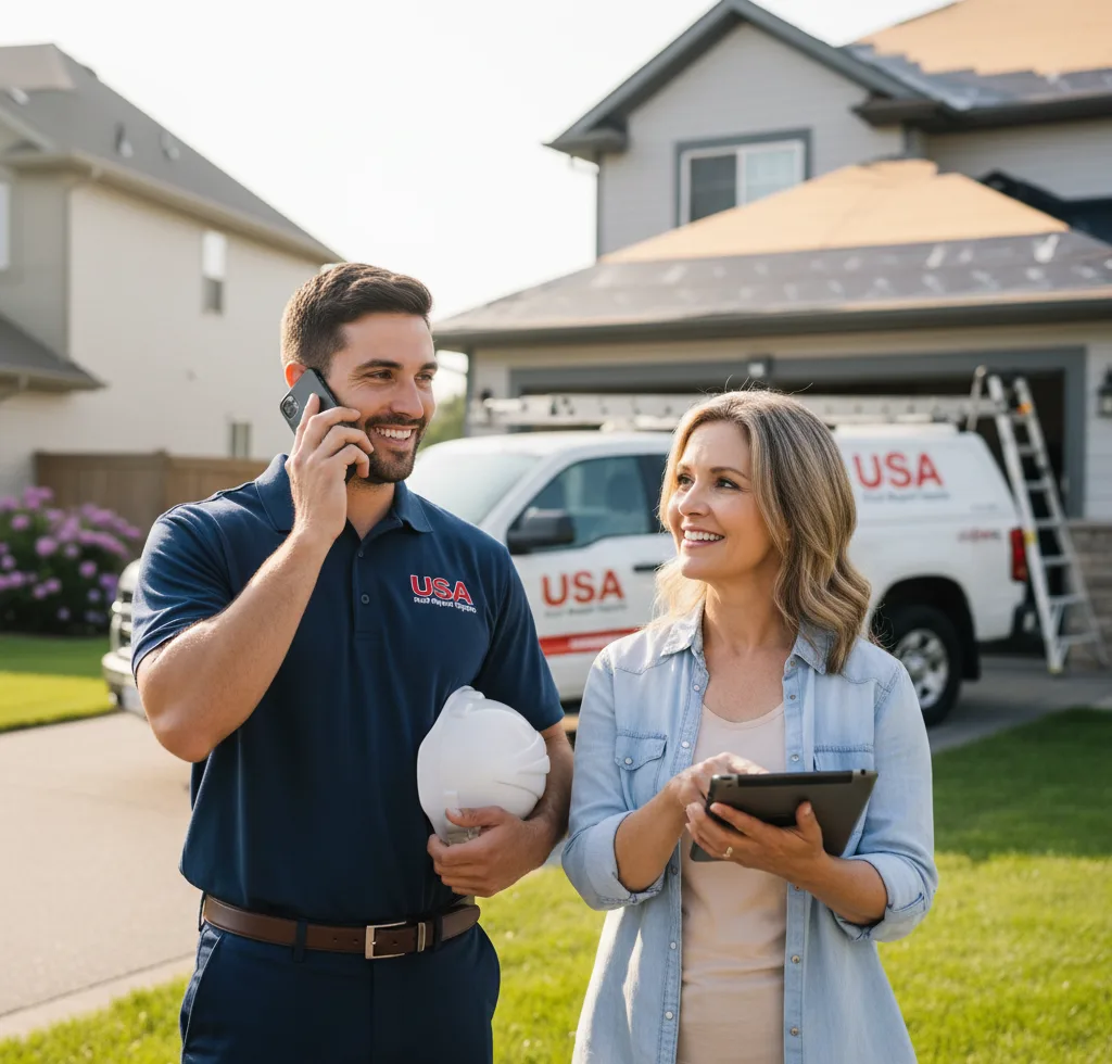 USA Roof Repair Experts customer support in Fife